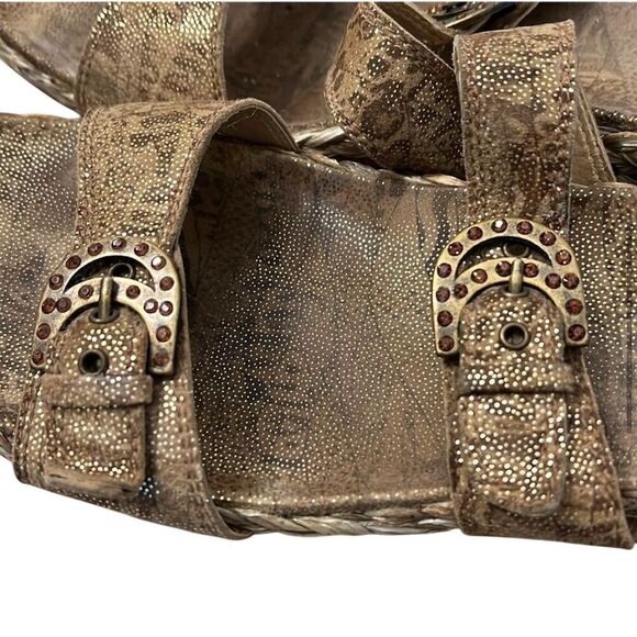 Stuart Weitzman Women's Slide Sandals Brown Size 8.5 Elegant Design - Picture 5 of 11